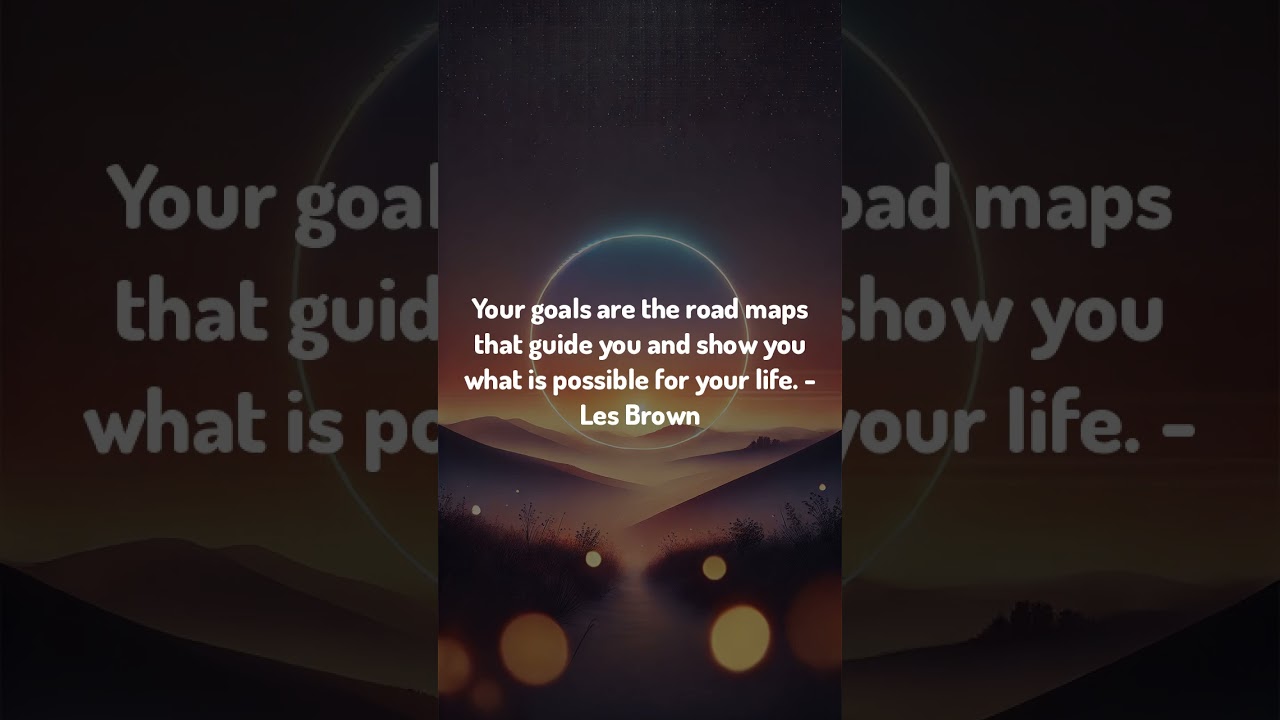Midweek Motivation! 🌟 | Your goals are the road maps that guide you and show...