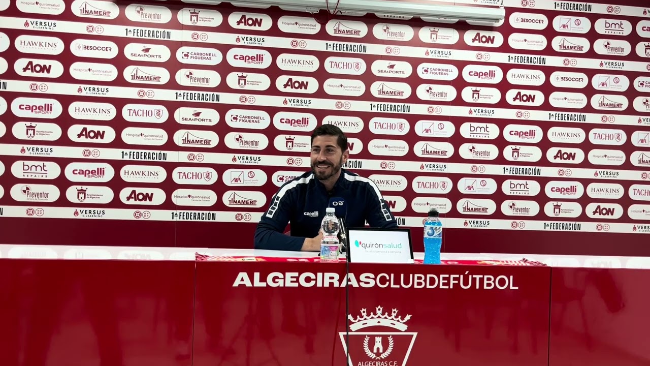 Rueda de prensa de Javi Vázquez previa al Algeciras C.F. v C.D. Teruel