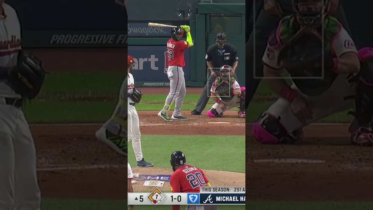 Michael Harris homers with a Curious George bat 🐵 #mlb #baseball #braves #curiousgeorge
