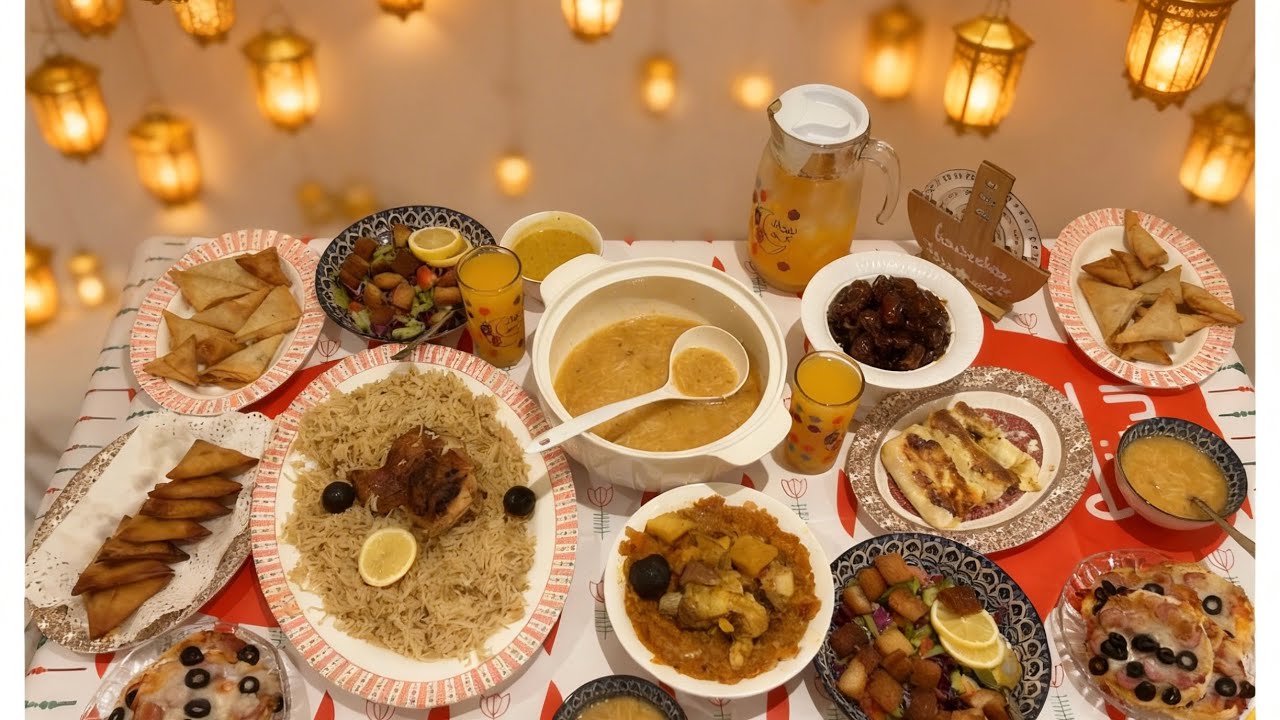 فطور رمضاني 🌙 أجواء رمضانية 💕