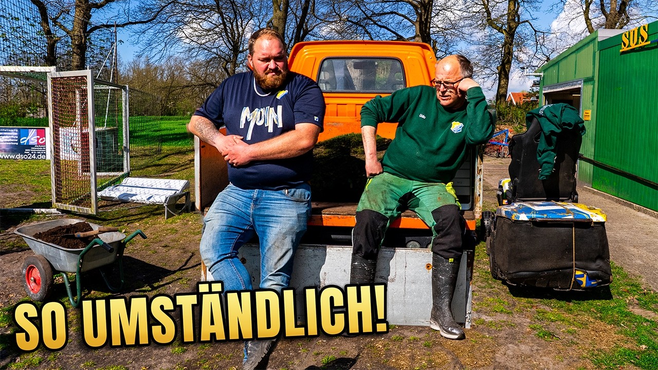 Einfach Erde laden? Nicht mit Platzwart Udo&hellip;
