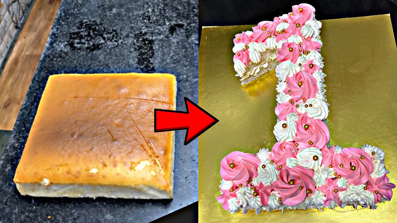 1st Birthday Cake | Number 1 Cake Decorations idea #chefakashgupta
