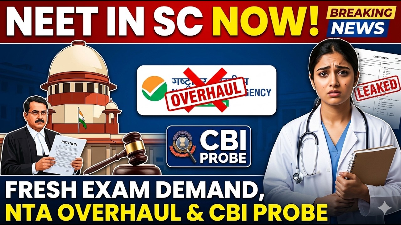 NEET 2026 Leak in Supreme Court | Fresh Exam Demand, NTA Overhaul & CBI Probe