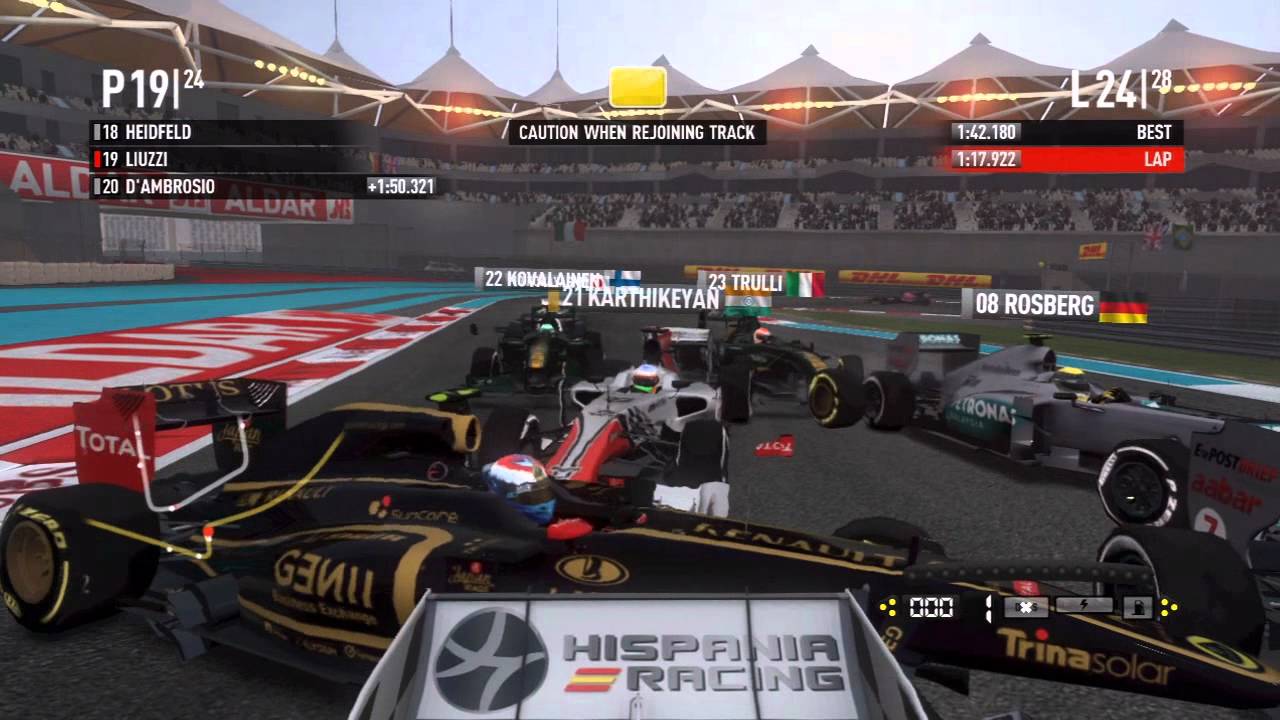 F1 2011 ★ How to cause a Red Flag ★ Abu Dhabi