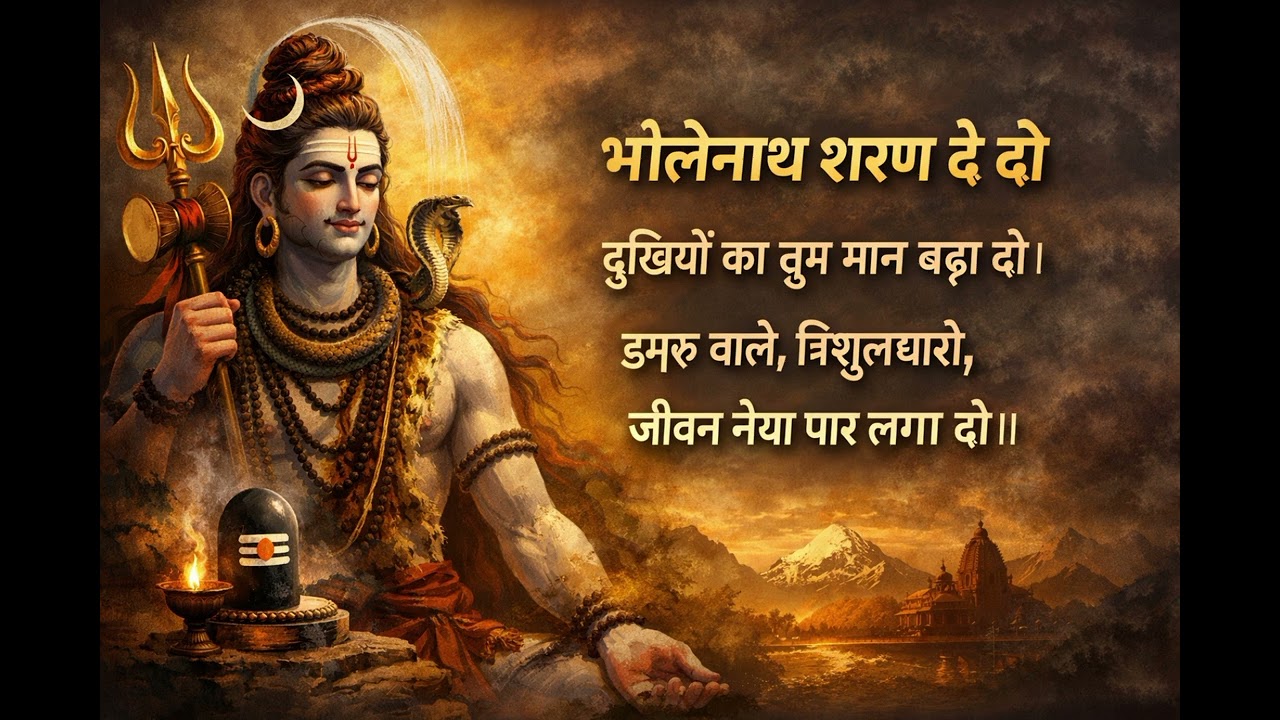 भोलेनाथ शरण दे दो,🙏 #Mahadev#HarHarMahadev#Bholenath#ShivBhajan#MahadevBhajan#OmNamahShivaya
