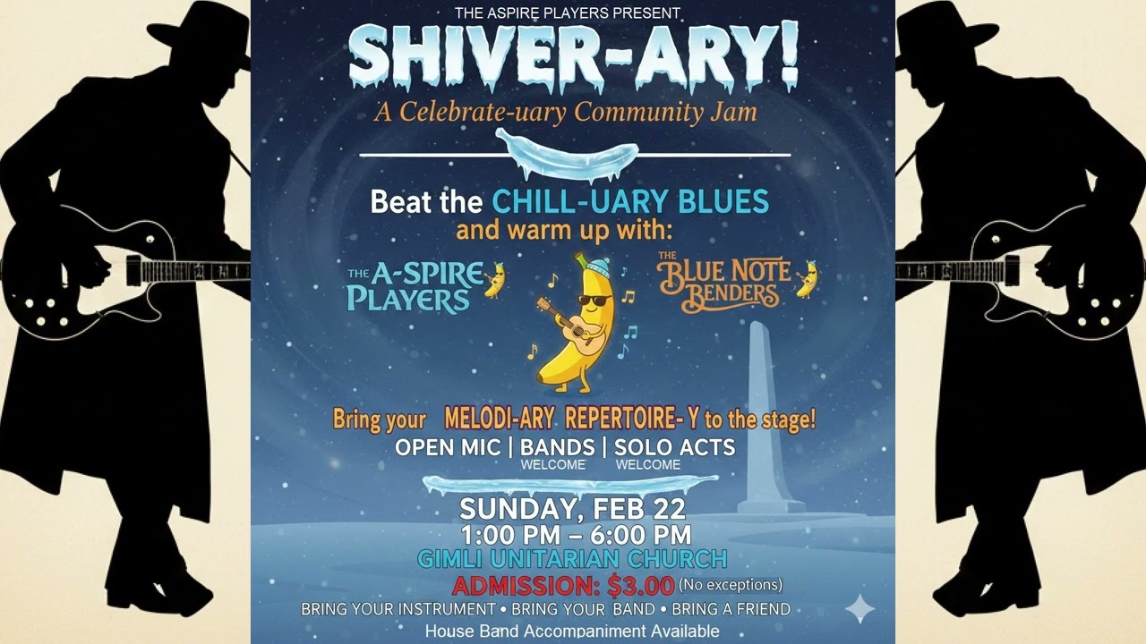 February is SHIVVER-AIRY (Blues Genre Poster)