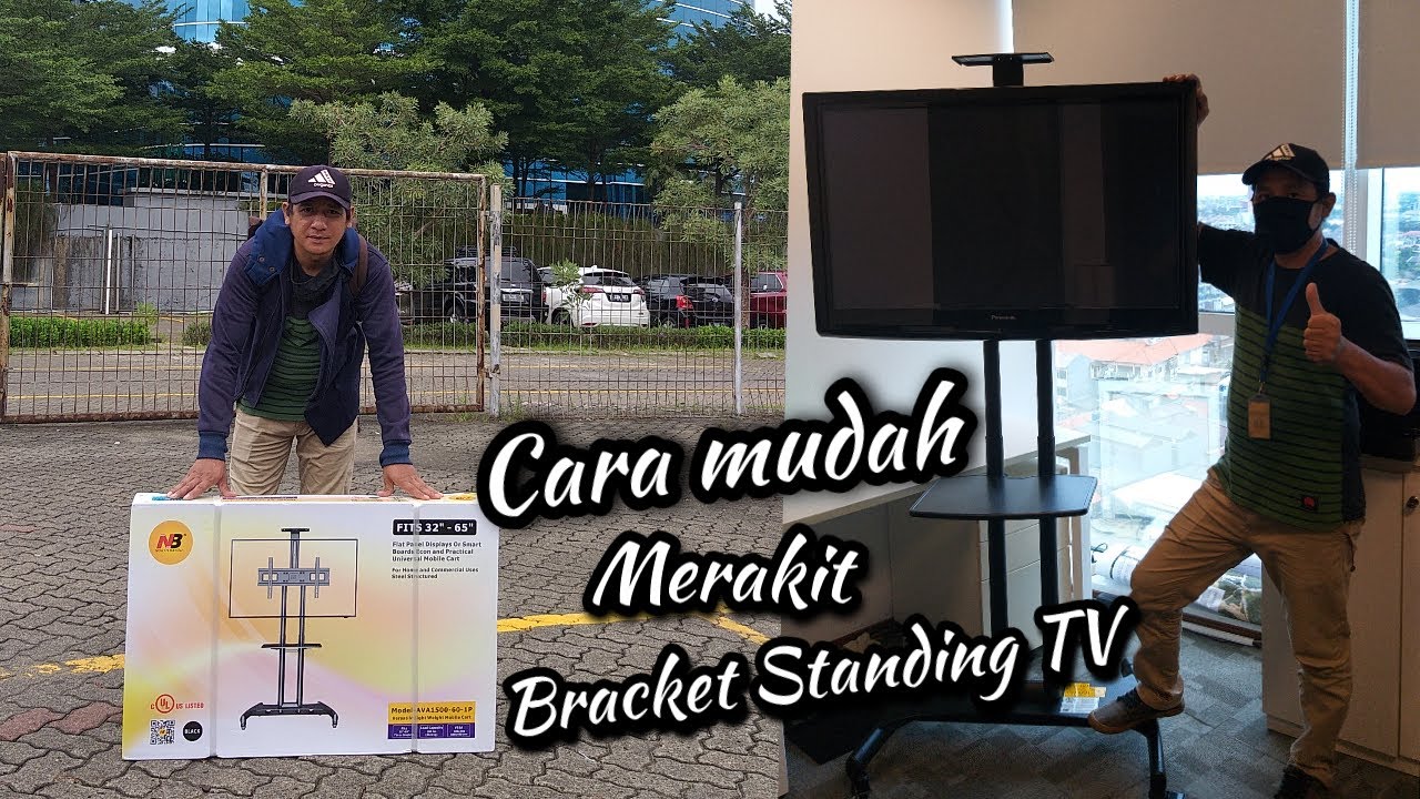Bracket Standing TV - cara pasang bracket NB AVA1500-60-1P