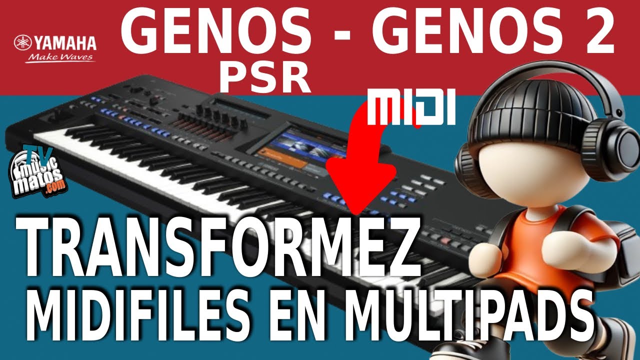 GENOS - GENOS2 : Transformer un fichier MIDI en MULTIPAD