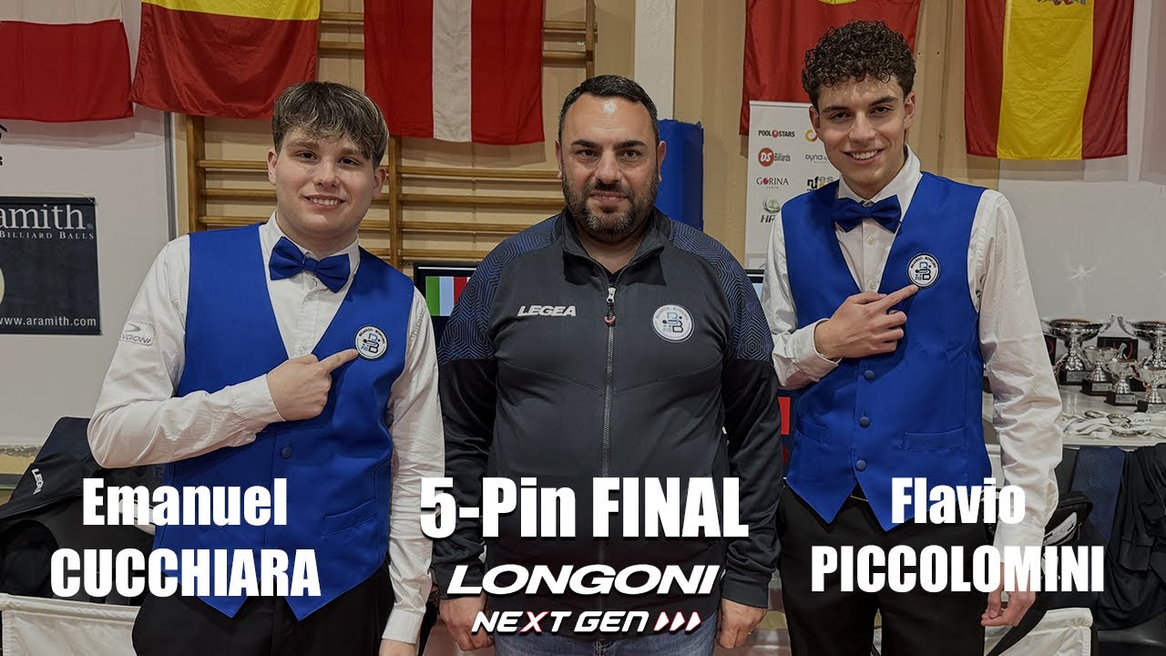 2025 LONGONI NextGEN EUROYOUTH - 5pin U21 FINAL - Emanuel CUCCHIARA vs Flavio PICCOLOMINI