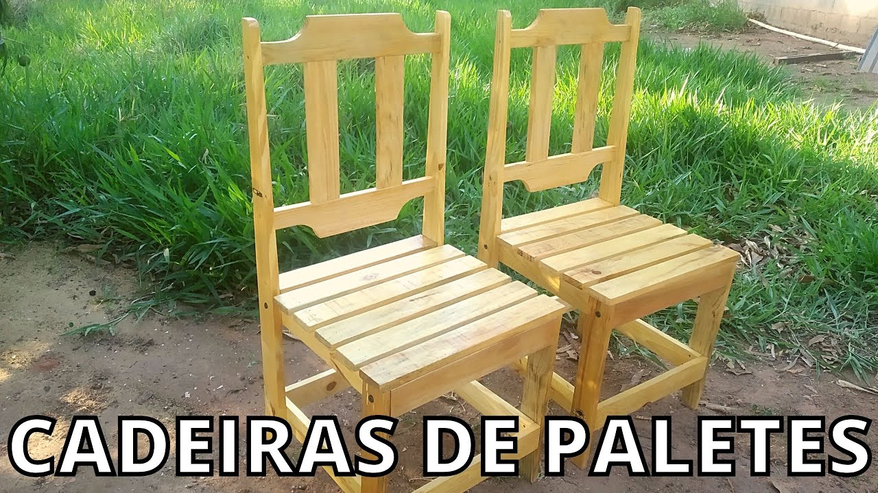 ✅[PASSO A PASSO] CADEIRA PARA COZINHA TODA EM PALETES - PALLET CHAIR [WoodWorkingPallet]