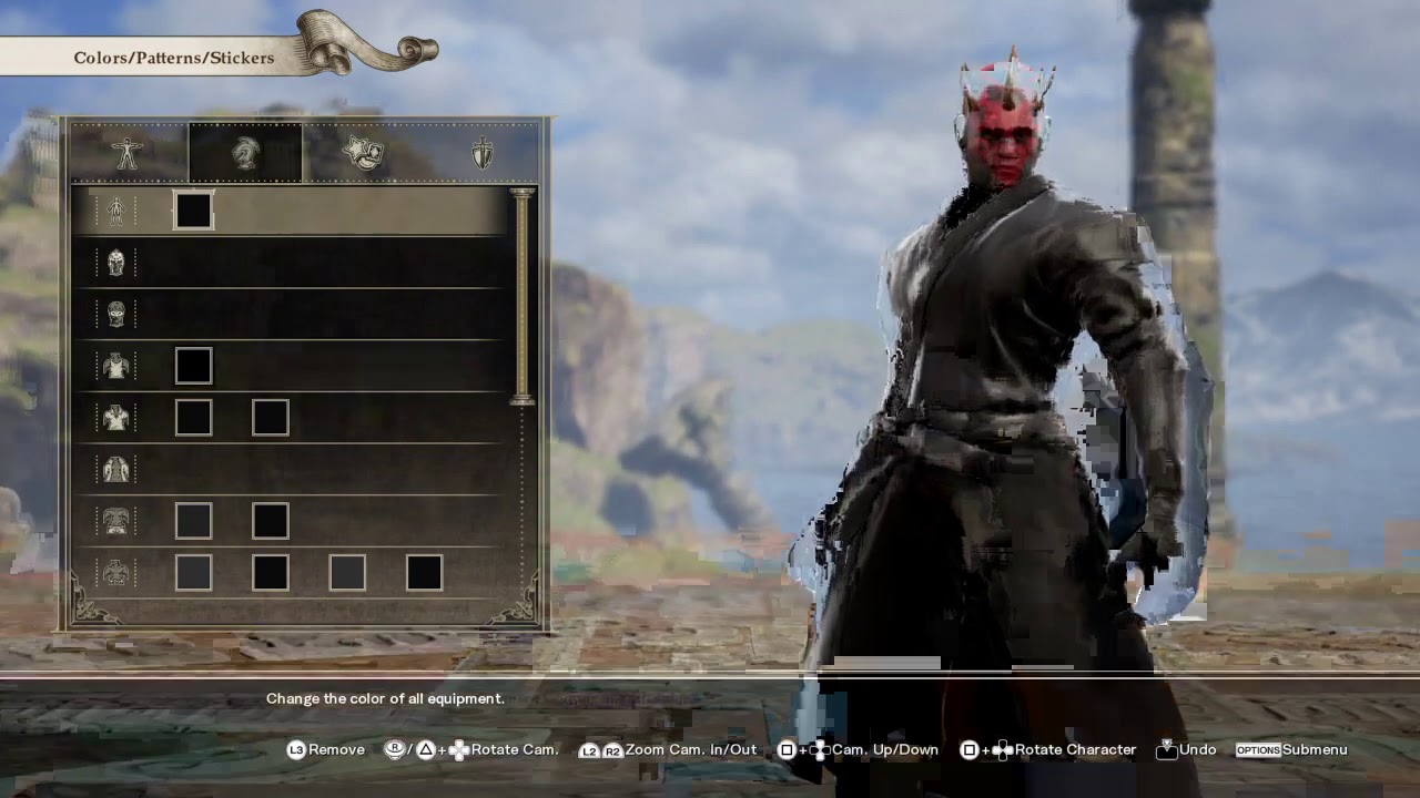 How to make DARTH MAUL from STAR WARS in Soul Calibur 6