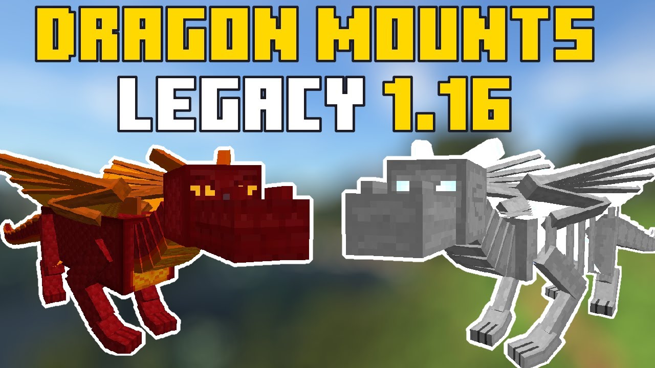 DRAGON MOUNTS LEGACY - RIDEABLE TAME DRAGONS | MINECRAFT MOD REVIEW