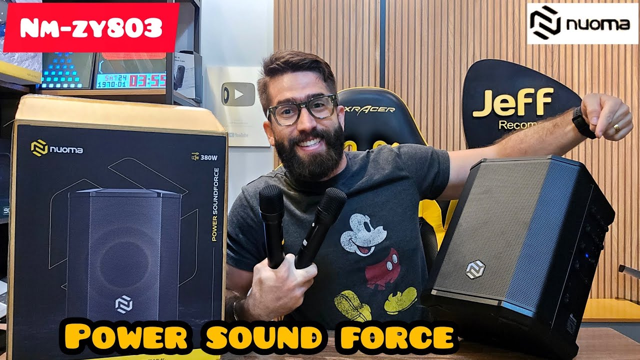 LANÇAMENTO! NUOMA POWER SOUND FORCE NM-ZY803 200W: Caixa de som PROFISSIONAL (Unboxing/Analise)
