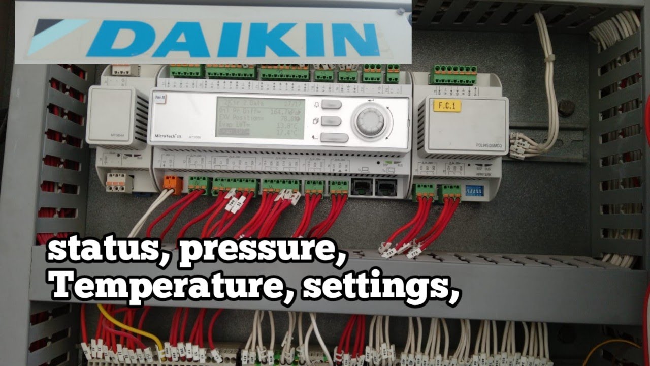 how to use Daikin chiller microtech 3 controller  | Daikin chiller controller how to get parameters