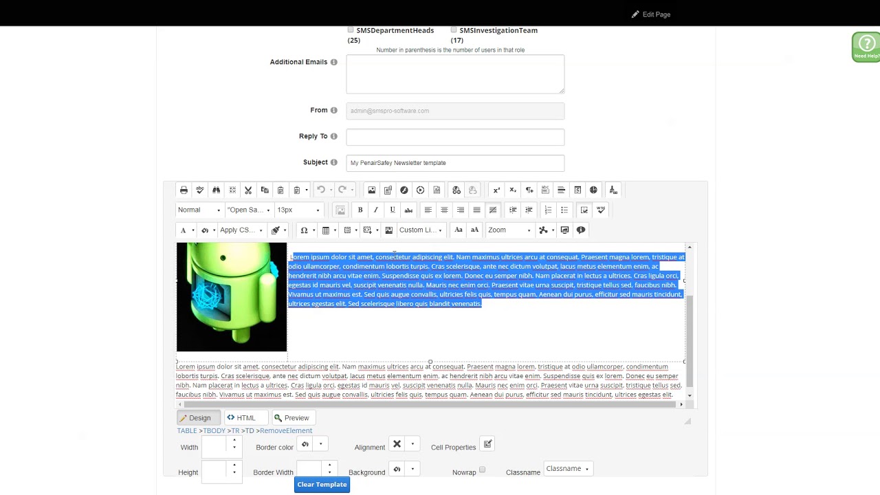 Safety Promotion through Newsletters