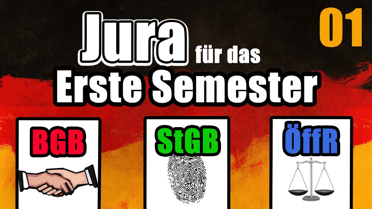 ERSTSEMESTER Jura-Kurs - Einführung und erstes Video BGB AT