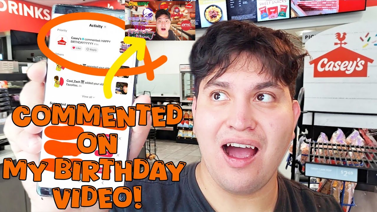The Official Casey's Commented On My Tiktok Video #thankyou #birthday #news #viral @CaseysGenStore
