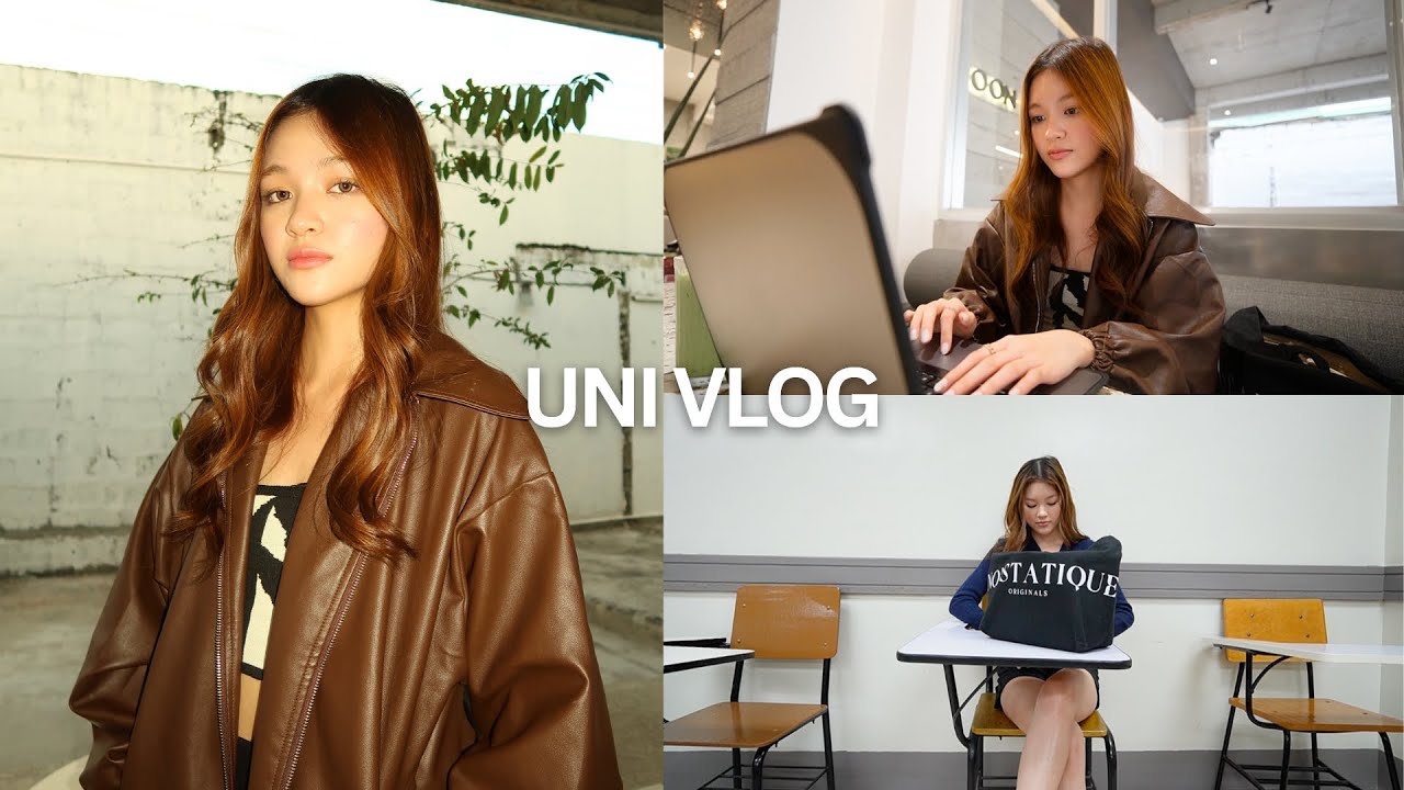 uni vlog 🌼 productive days, grocery shopping, matcha cafe, makeup haul
