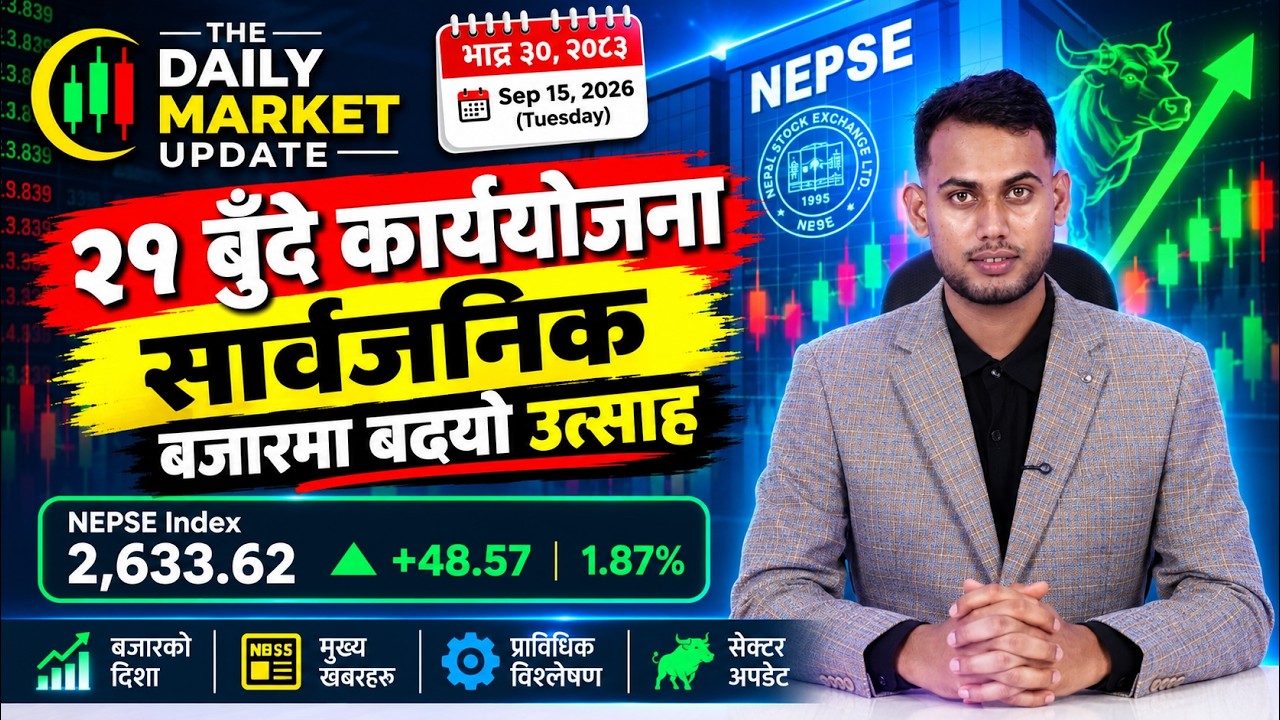 September 15  Daily Market Update by Prazol Bhandari/Nepali Share News