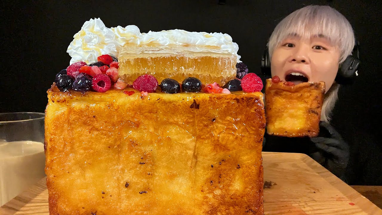ASMR ハニーフレンチトースト大食い‼️〜おジャ魔女系の魔法使いになりたい〜【咀嚼音】