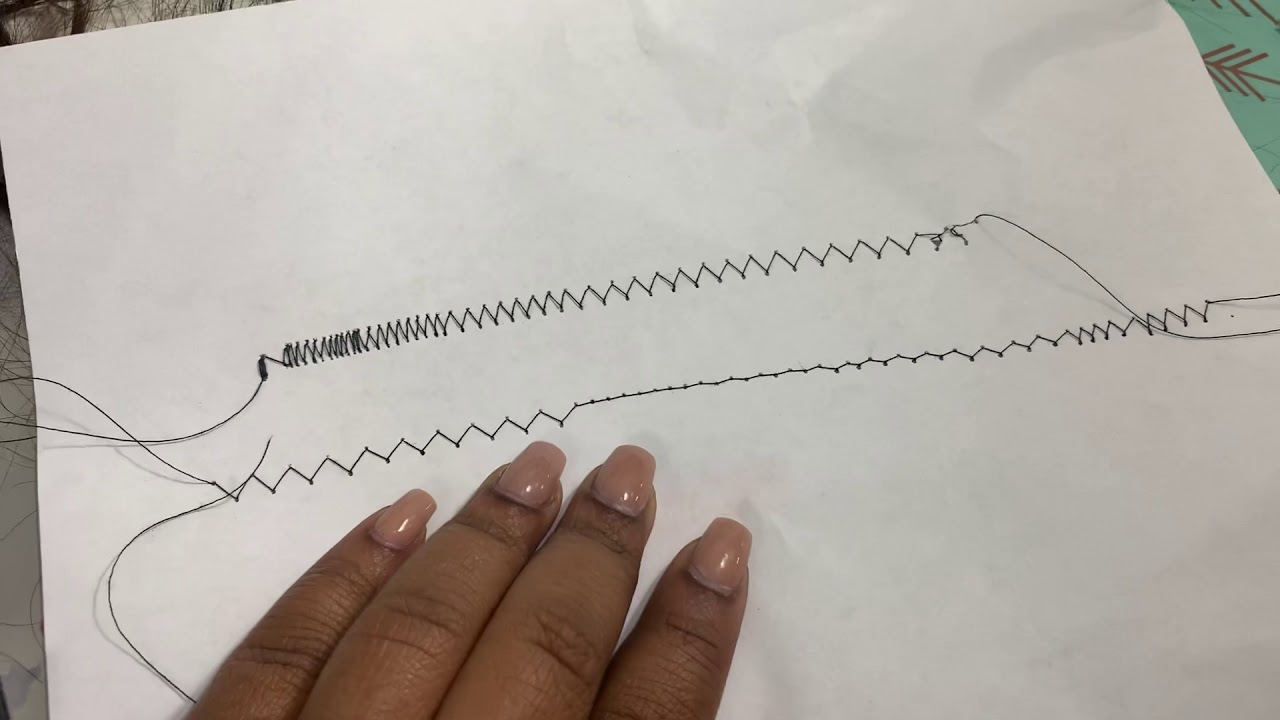 Making a wig on a sewing machine  .... tension setting