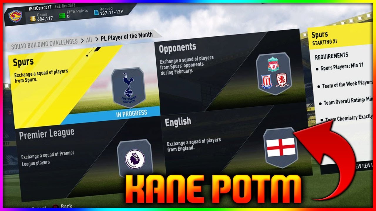 FIFA 17 | POTM KANE INVESTMENTS (FIFA 17 POTM FEBRUARY SBC INVESTMENTS *POTM KANE FEB PREDICTION*)