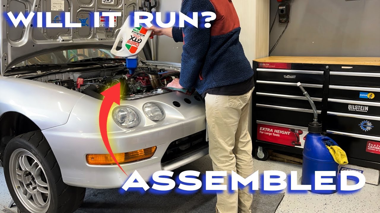 I fully re-assembled my 600hp B18 and try to take it for its first test drive (O-ring install)