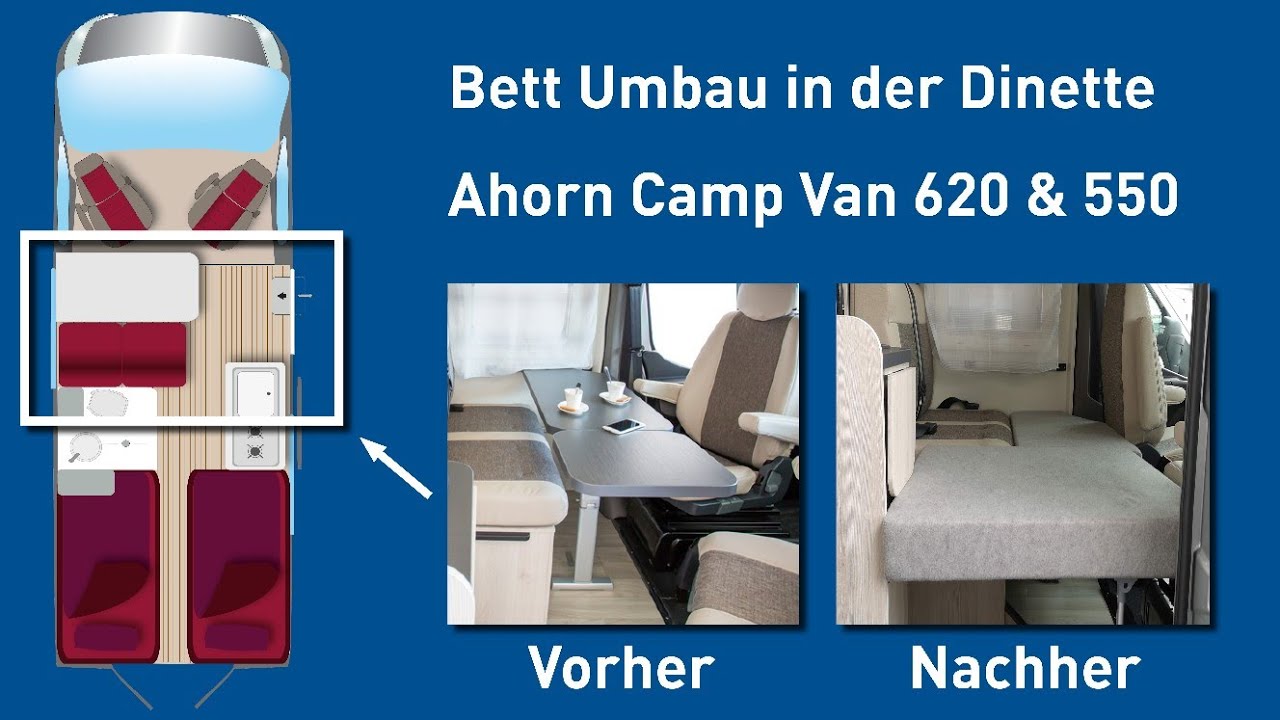 Ahorn Camp - Van Bettbau in der Dinette