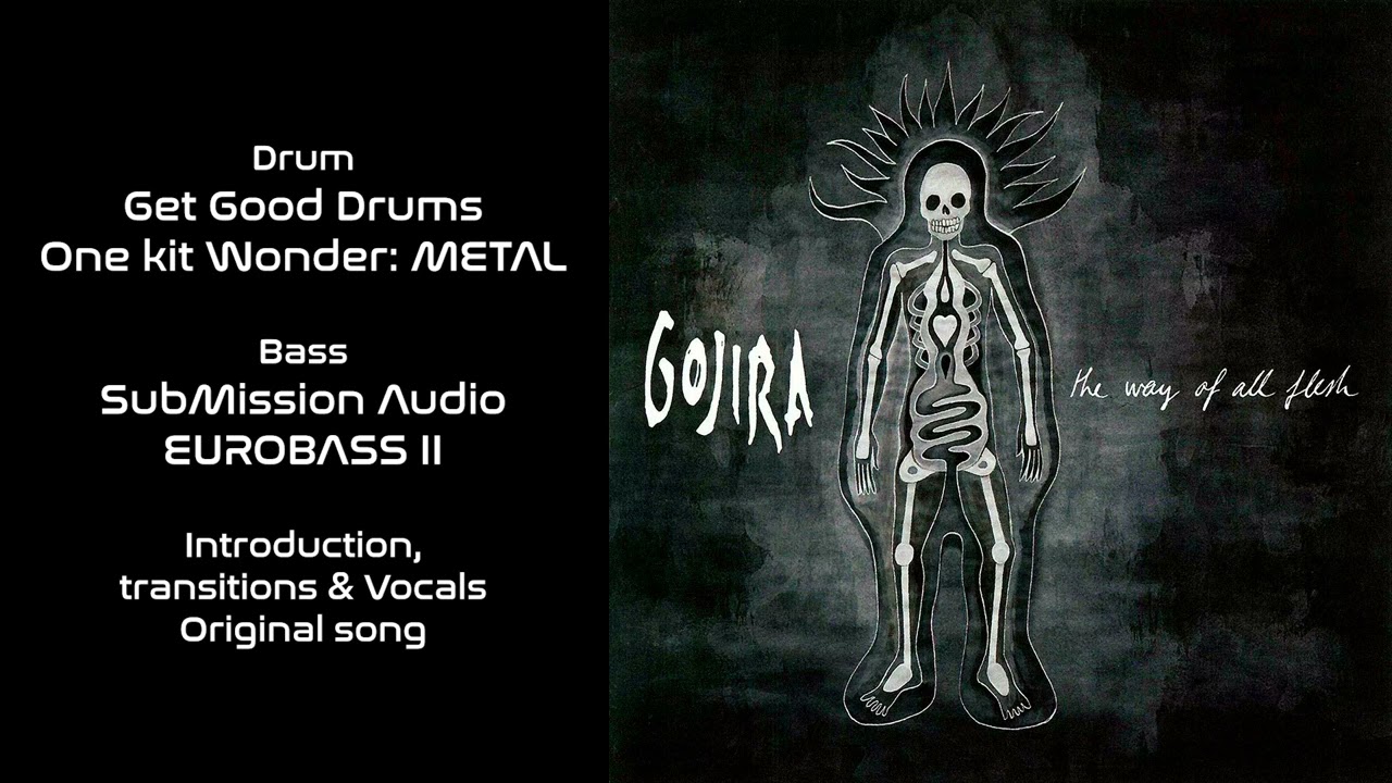 Gojira The Art of Dying - Guitar Backing Track with vocals