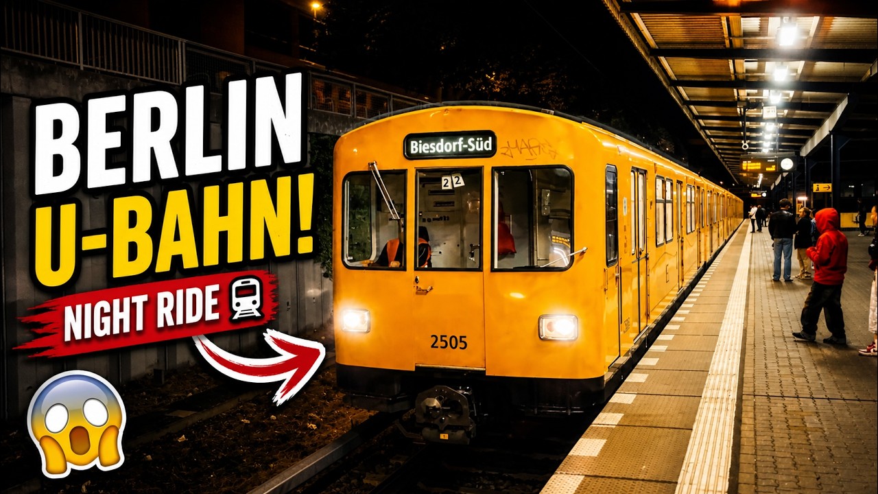 Berlin Hellersdorf Abendspaziergang mit U-Bahn und Tram