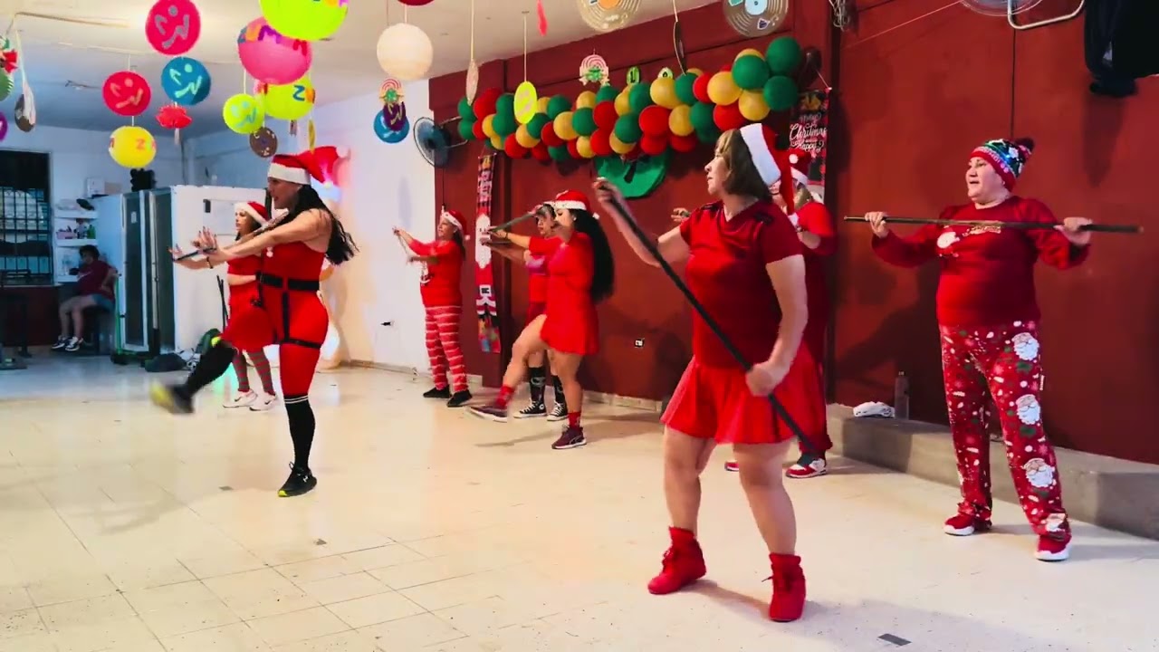 ROCKING AROUND THE CHRISTMAS TREE / COREOGRAFIA CON BASTÓN / LA FERCHITAP / DANCE FITNESS 