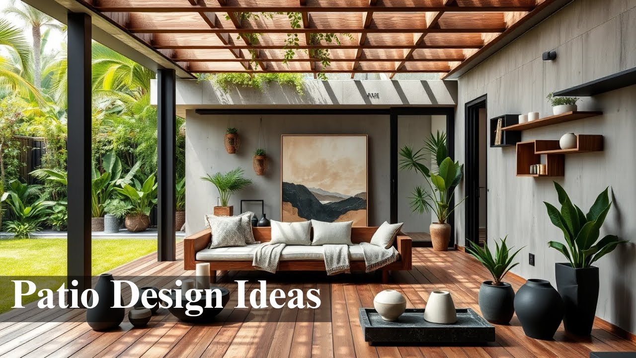 Turn your patio into a richly layered, nature connected space that feels like an extension of home