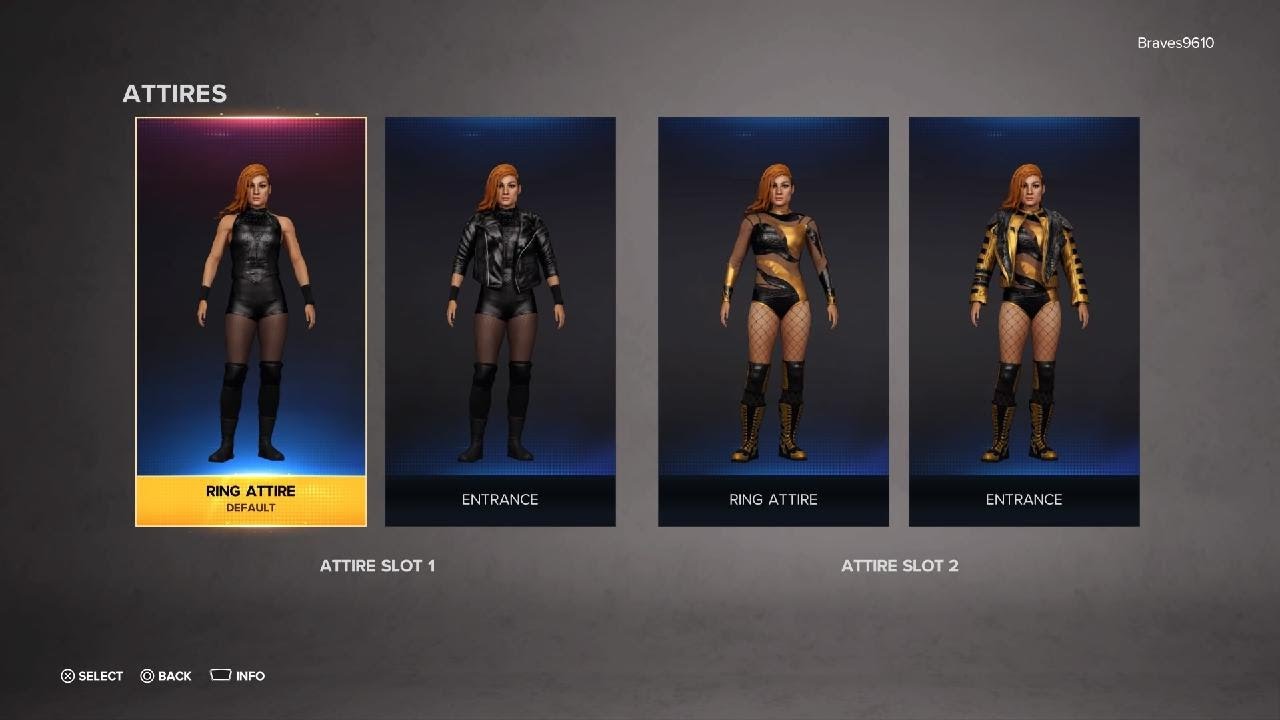 Becky Lynch WWE Superstar Threads Attire Showcase PS5 TylerCage WWE 2K23