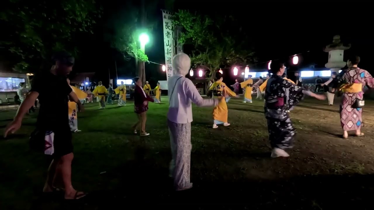 【長者山新羅神社での盆踊り】其の二