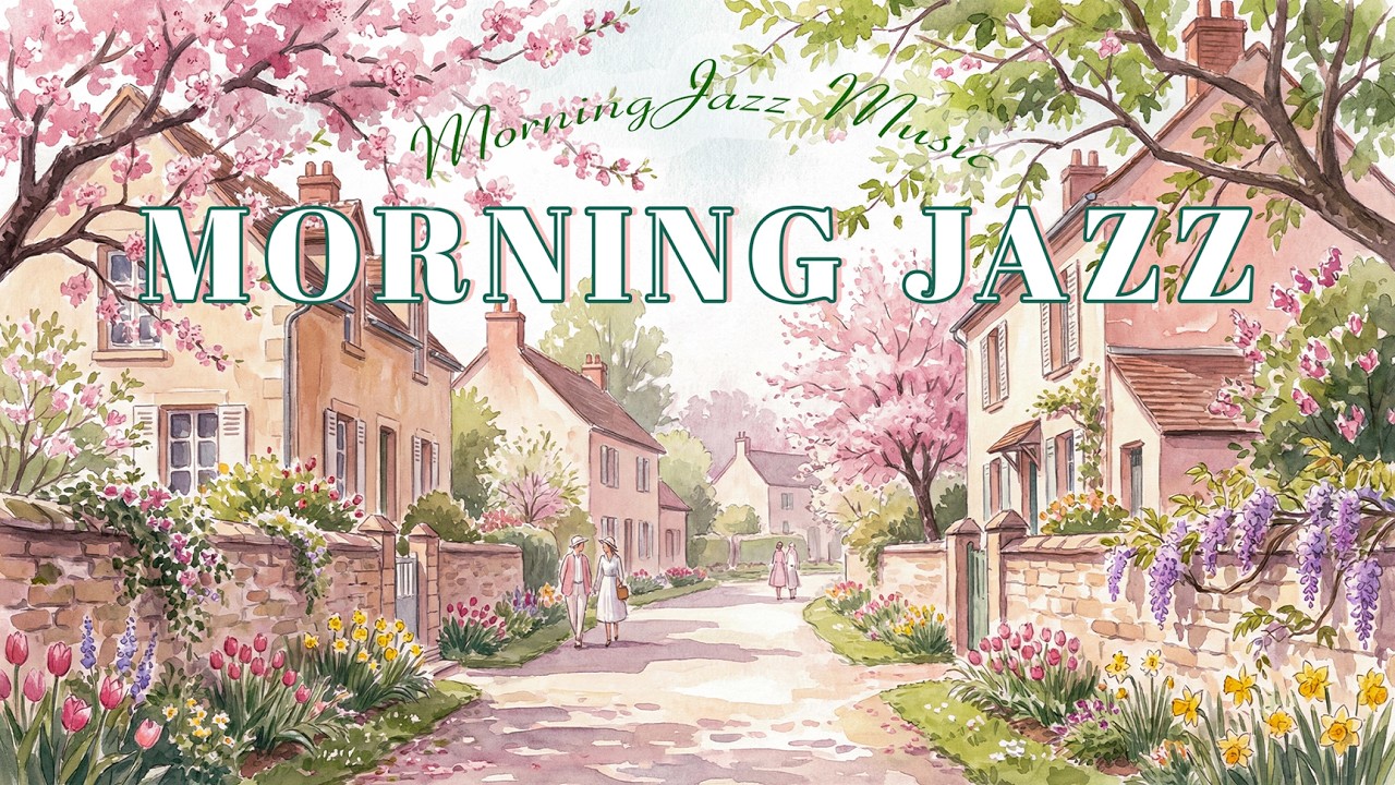 Spring Morning Movie Jazz in France 🌸 Warm Romantic Jazz for Love & Relaxing Vibes