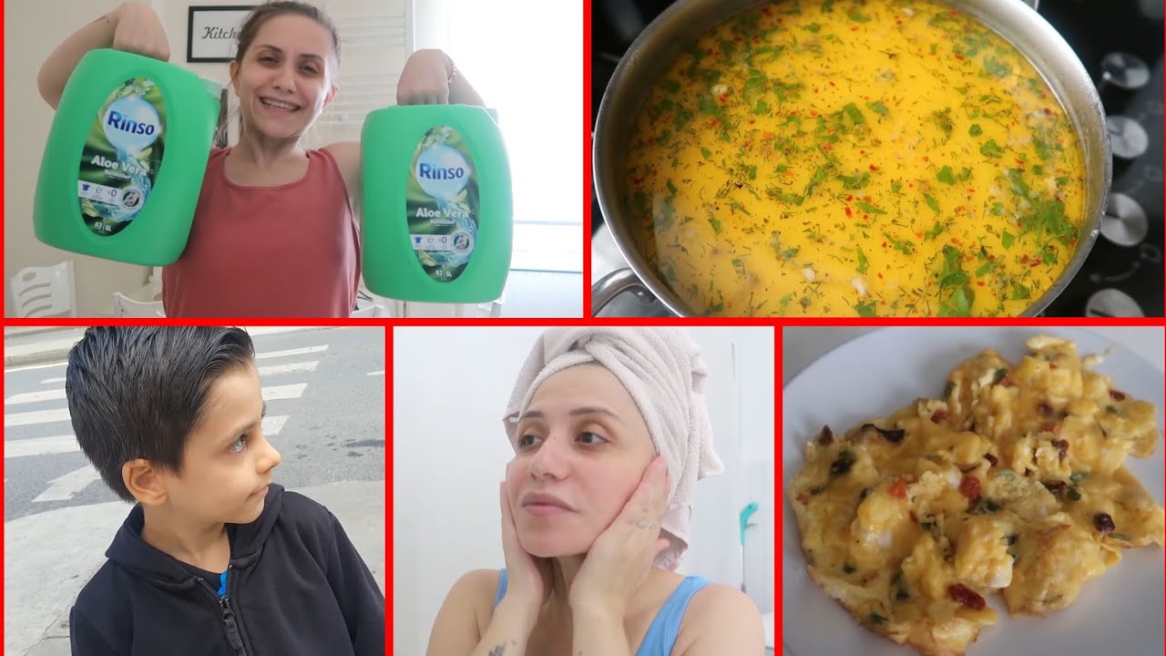 FOTOĞRAF ÇEKİMİNE HAZIRLANDI😊NEFİS HASTA ÇORBASI🤌BİM ALIŞVERİŞİ🙈KURU SEBZELİ OMLET👍OĞLUM HASTA OLDU😔