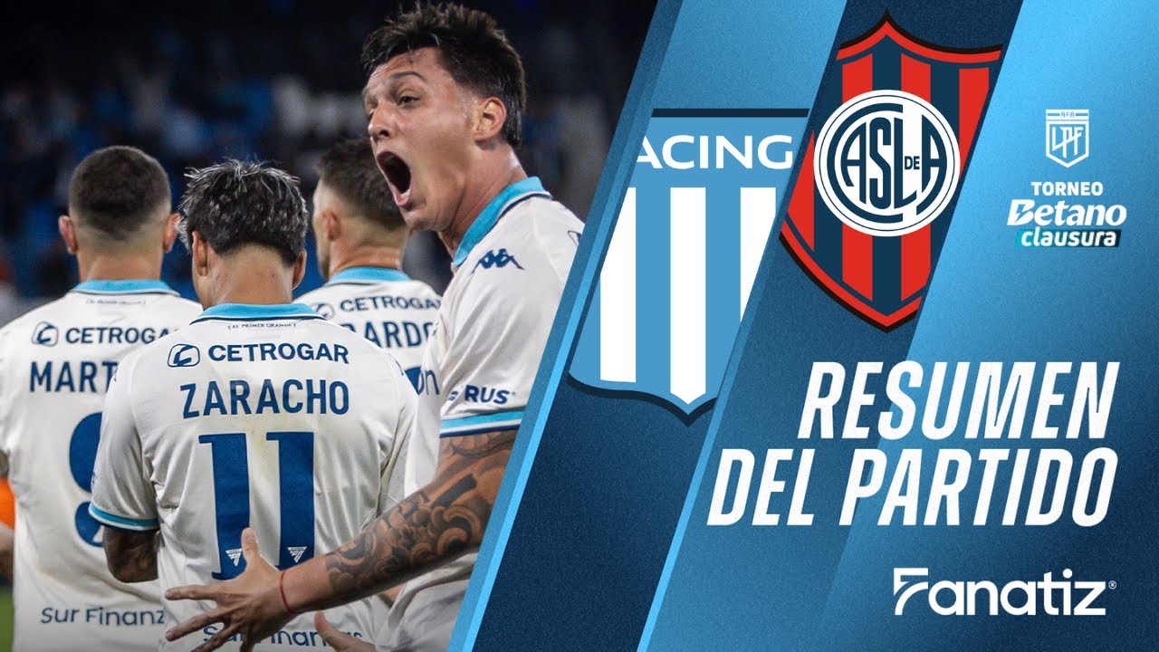 Racing Club 2-0 San Lorenzo -  Resumen del Partido | #torneoclausura2025