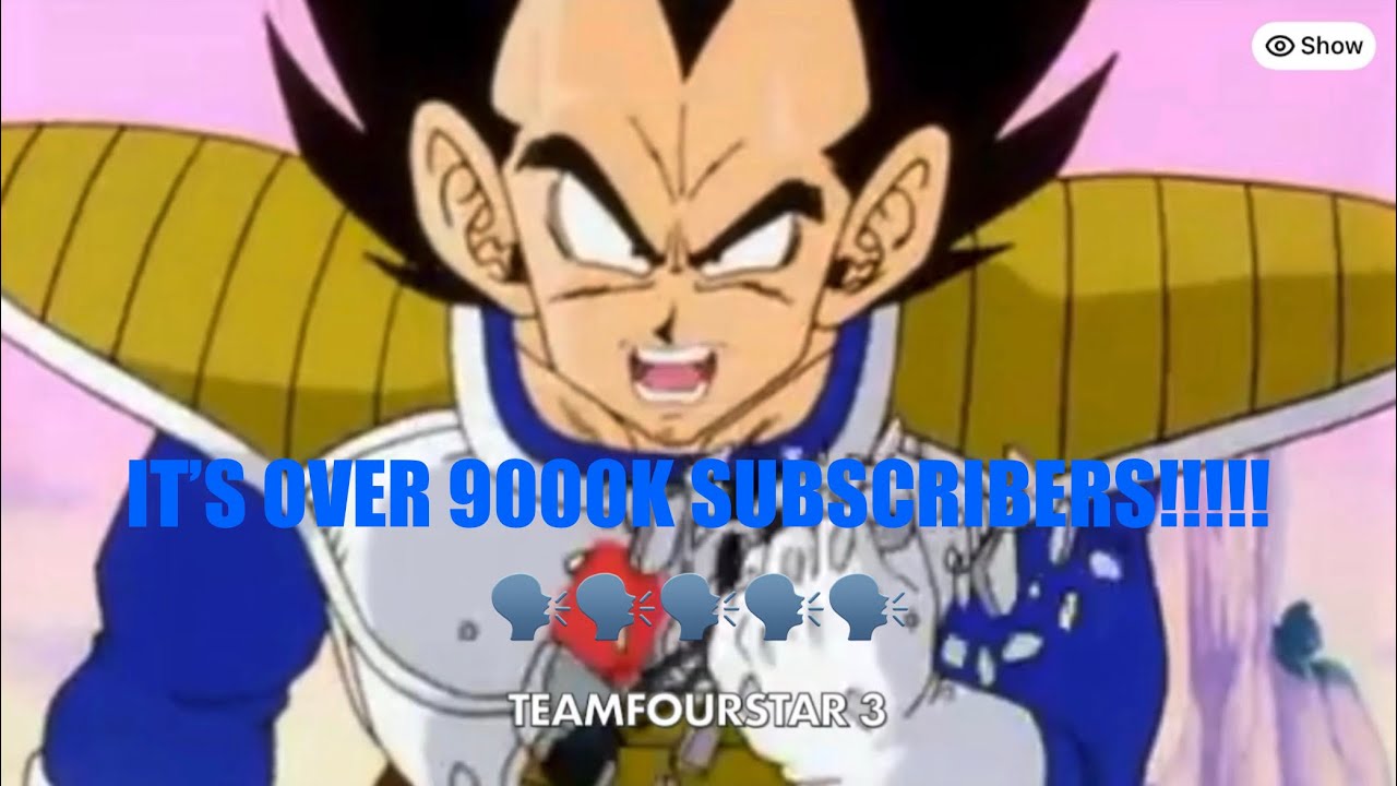 TFS: All 3 Versions of Vegeta Doing the IT’S OVER 9000!!! Joke but it’s 2x Speed cuz why tf not XD🤣😂