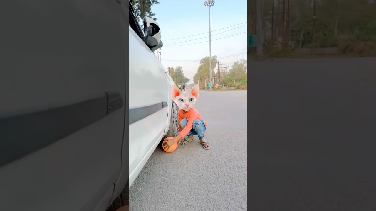 Piyush ne gaurav ki gadi ke niche ball rakh di😅 #funny #cutebaby #shortsfeed #comedy #viralvideo