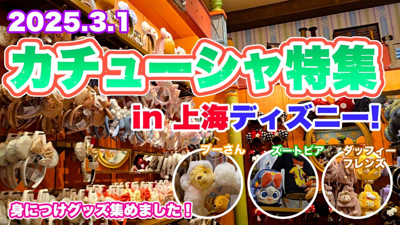 【グッズ紹介】カチューシャを中心に身に付けグッズを大特集！3/1《上海ディズニーランド》