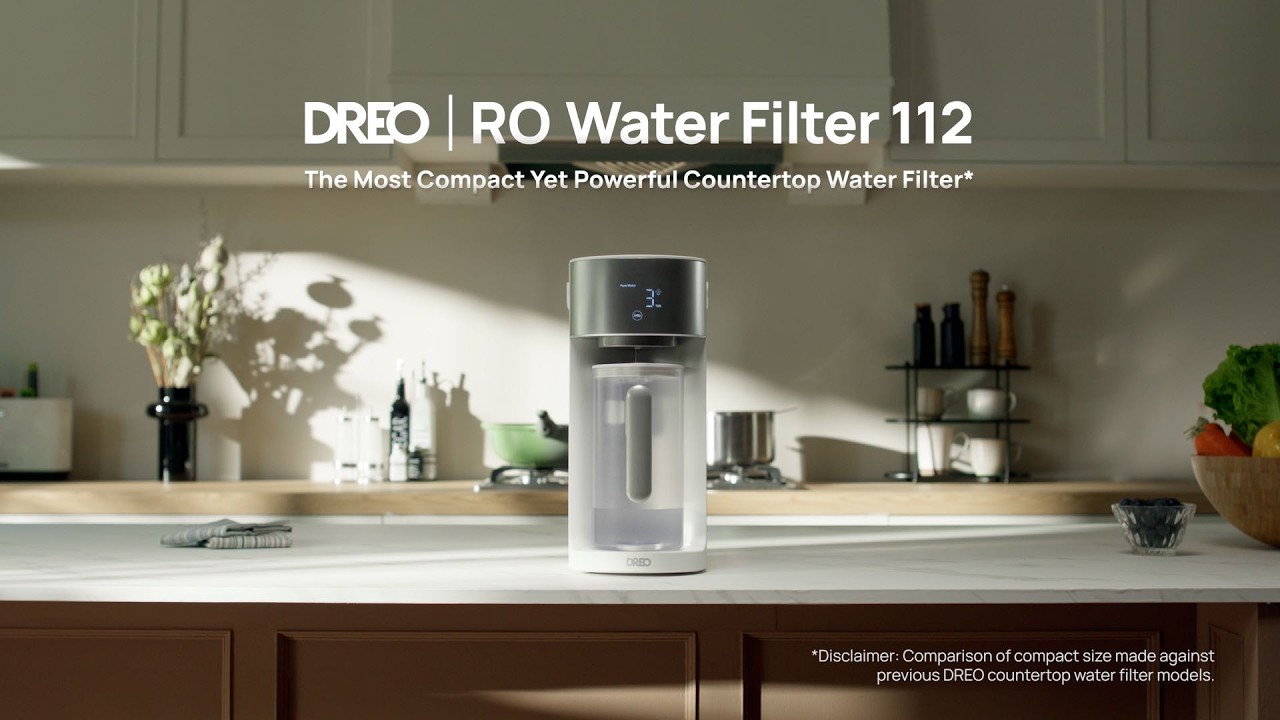 DREO RO Water Filter 112 | The Most Compact Yet Powerful Countertop Water Filter