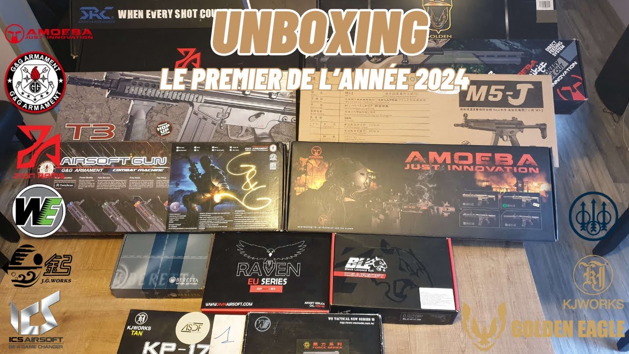 ENORME UNBOXING AIRSOFT !!!!! Premier de l'année 2024