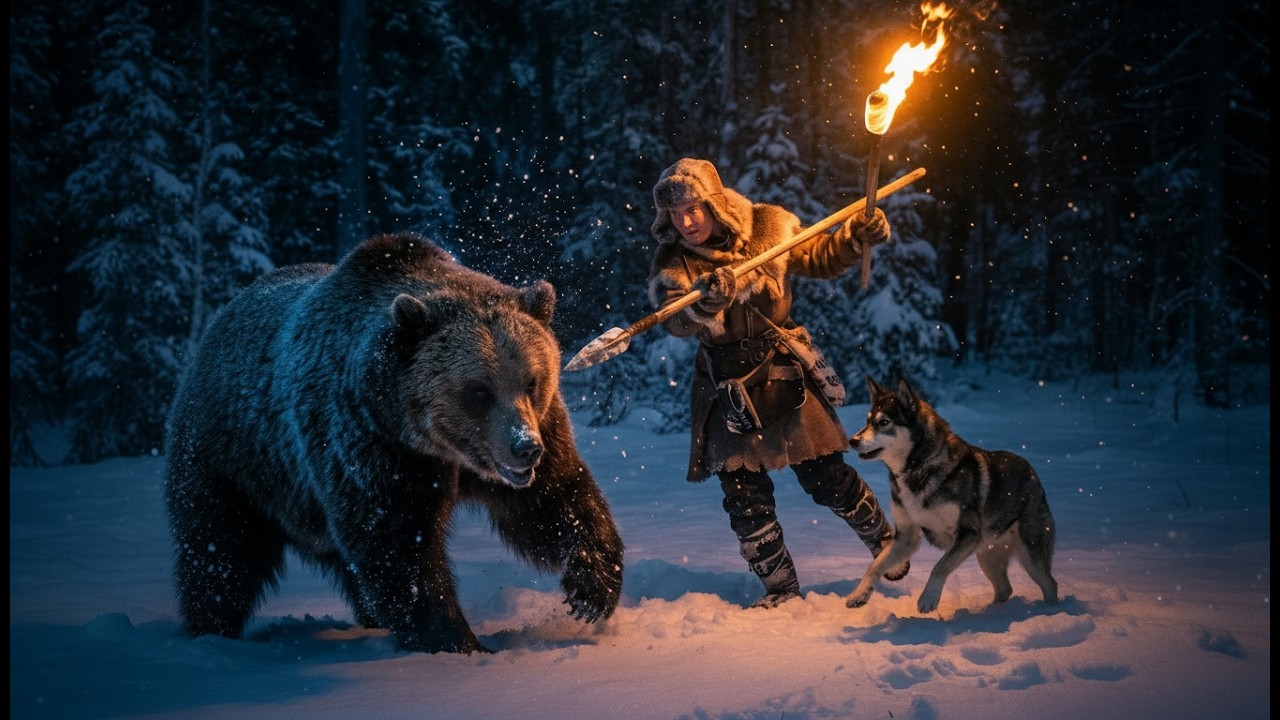 Monster: Solo Woman’s Battle with a Grizzly Bear in -68°C yakutia