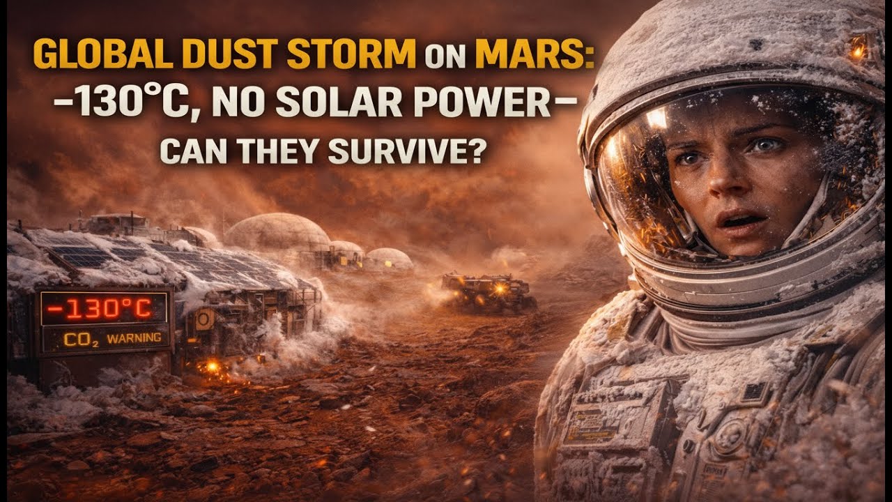 Global Dust Storm on Mars: -130°C and No Solar Power | Can They Survive?