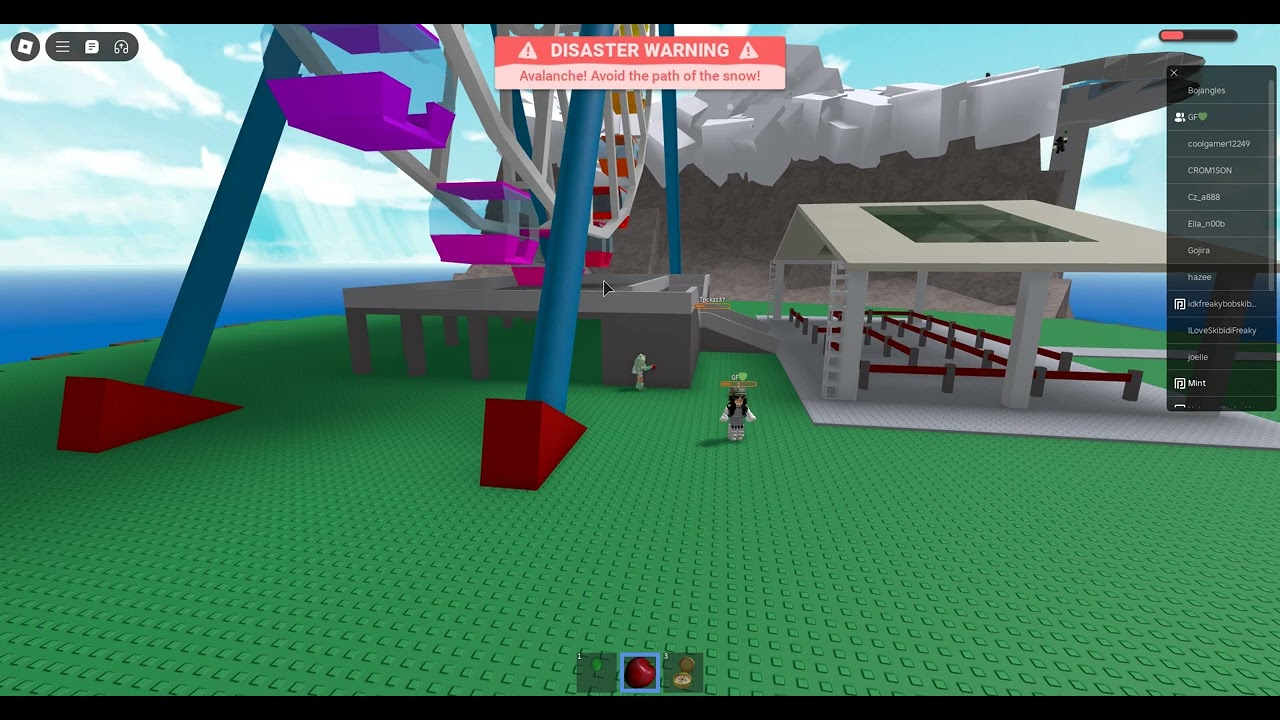 Avalanche disaster in natural disaster survival Roblox