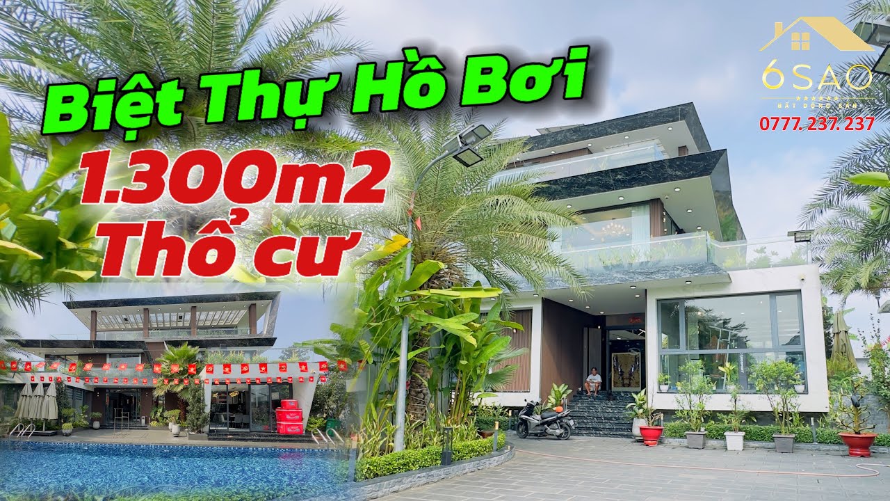 Biệt Thự 1.300m2 Full THỔ CƯ - KHÔNG GIAN SỐNG ĐẲNG CẤP DÀNH CHO GIỚI THƯỢNG LƯU | BDS 6 Sao