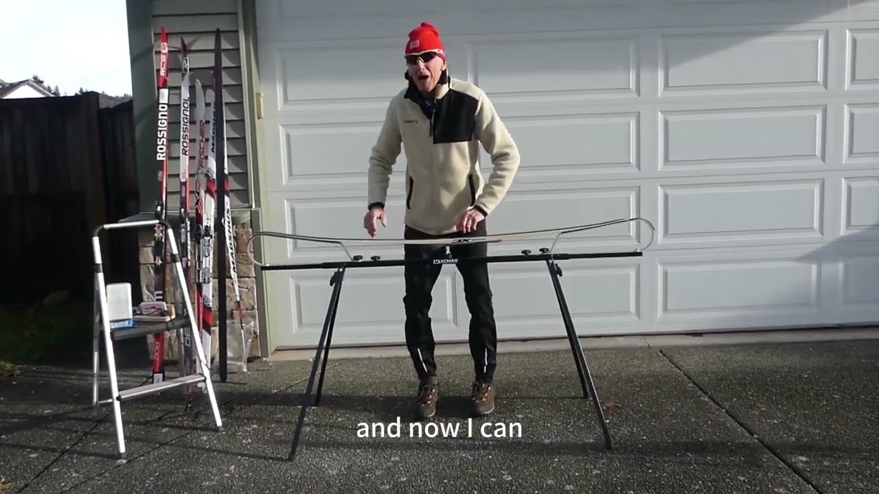 XCMAN off-road Nordic skiing waxing single profile workbench with foldable legs