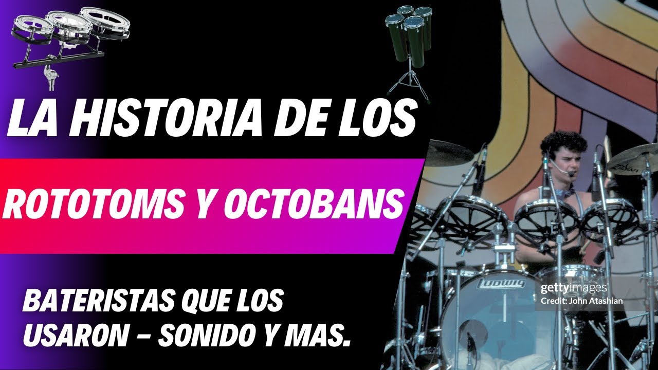 El ORIGEN de los OCTOBANS y los ROTOTOMS 🥁 : Los mas POPULARES de los 80 🎶 CARACTERISTICAS y SONIDO