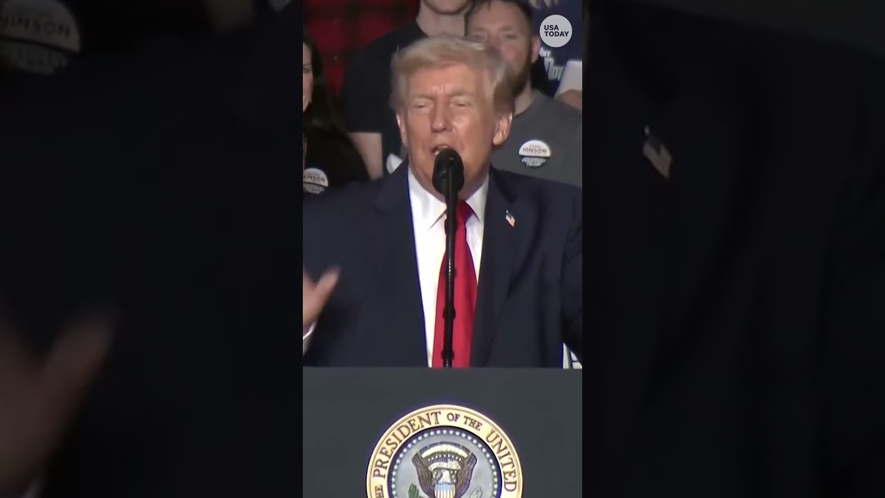 Trump interrupted by protesters, calls them 'paid agitators'