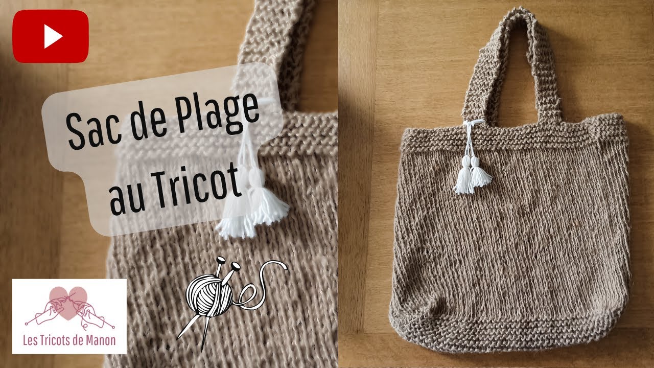 Sac de plage au Tricot